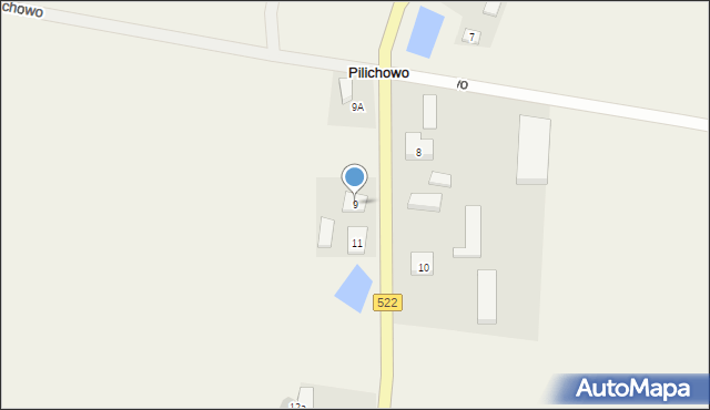 Pilichowo, Pilichowo, 9, mapa Pilichowo