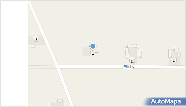 Pilichy, Pilichy, 11, mapa Pilichy