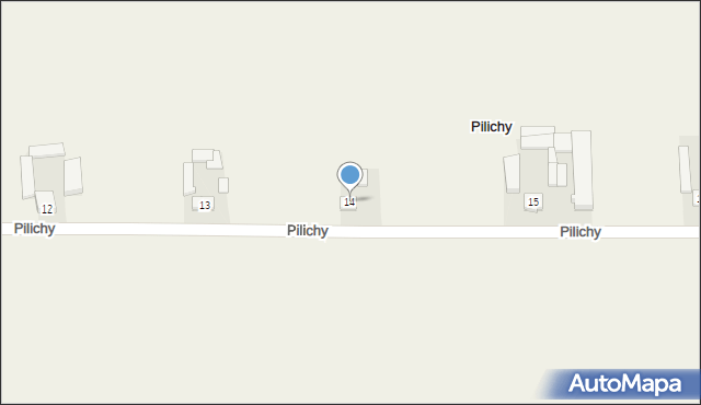 Pilichy, Pilichy, 14, mapa Pilichy