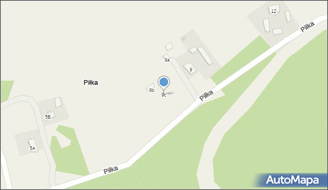 Piłka, Piłka, 9c, mapa Piłka