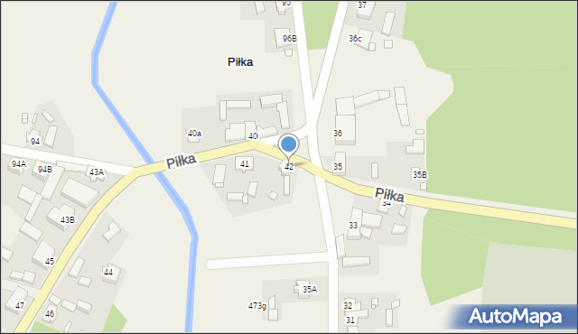 Piłka, Piłka, 42, mapa Piłka