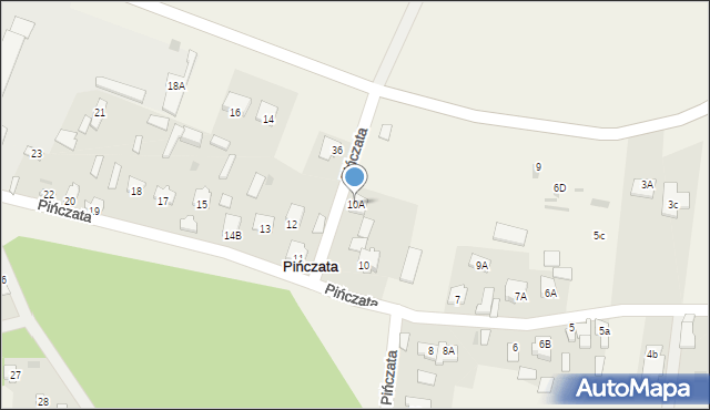 Pińczata, Pińczata, 10A, mapa Pińczata