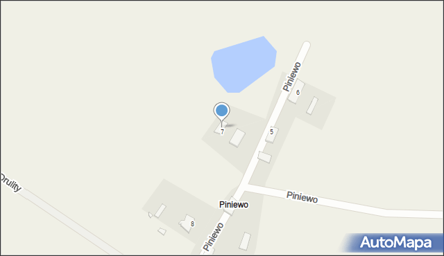 Piniewo, Piniewo, 7a, mapa Piniewo