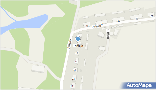 Pińsko, Pińsko, 16, mapa Pińsko