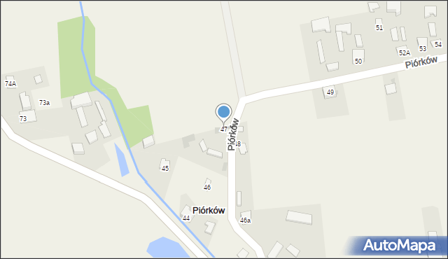 Piórków, Piórków, 47, mapa Piórków