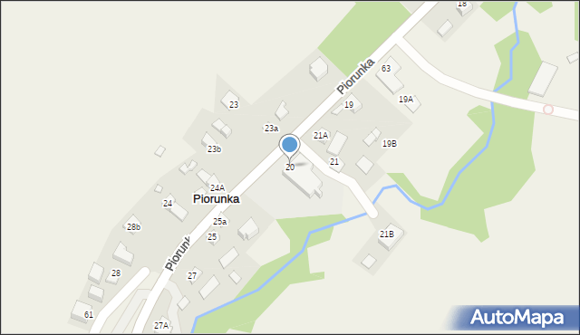 Piorunka, Piorunka, 20, mapa Piorunka