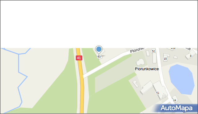 Piorunkowice, Piorunkowice, 53, mapa Piorunkowice