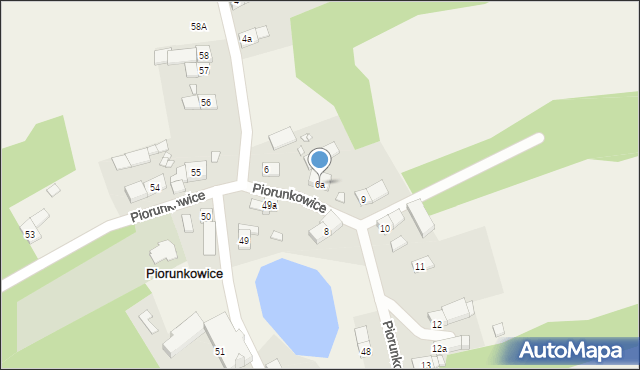 Piorunkowice, Piorunkowice, 6a, mapa Piorunkowice