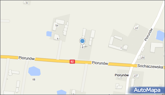 Piorunów, Piorunów, 4, mapa Piorunów