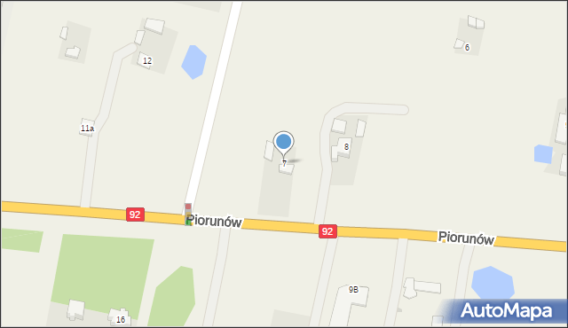 Piorunów, Piorunów, 7, mapa Piorunów