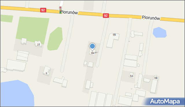 Piorunów, Piorunów, 9A, mapa Piorunów