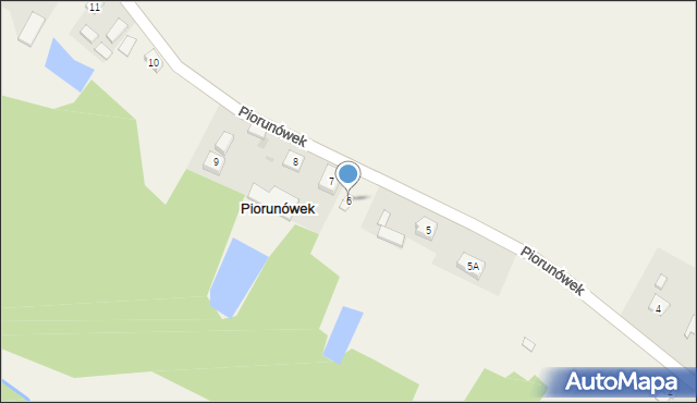 Piorunówek, Piorunówek, 6, mapa Piorunówek