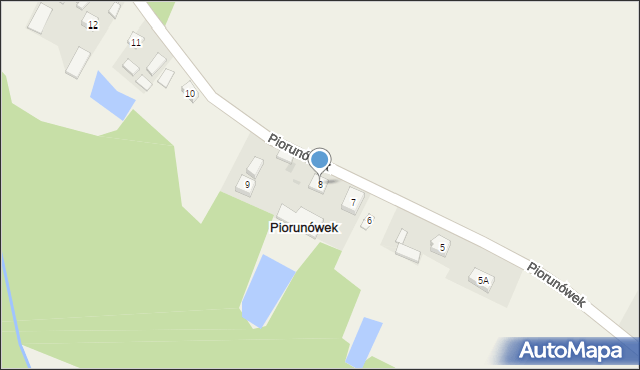 Piorunówek, Piorunówek, 8, mapa Piorunówek