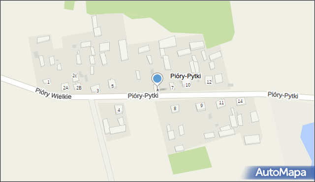 Pióry-Pytki, Pióry-Pytki, 6, mapa Pióry-Pytki