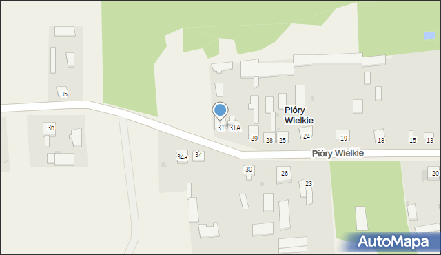 Pióry Wielkie, Pióry Wielkie, 31, mapa Pióry Wielkie