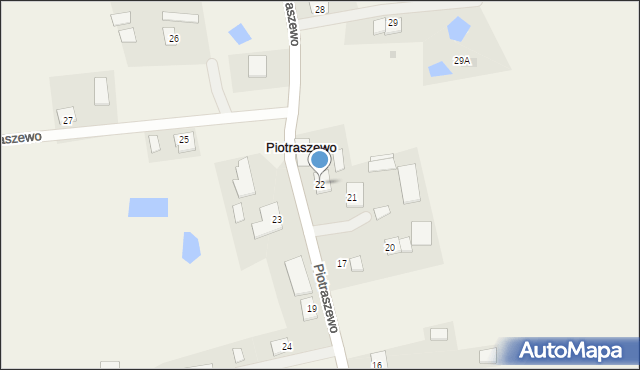 Piotraszewo, Piotraszewo, 22, mapa Piotraszewo