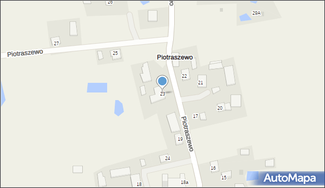 Piotraszewo, Piotraszewo, 23, mapa Piotraszewo