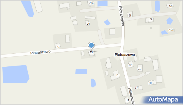 Piotraszewo, Piotraszewo, 25, mapa Piotraszewo