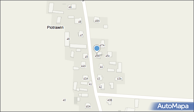 Piotrawin, Piotrawin, 45A, mapa Piotrawin