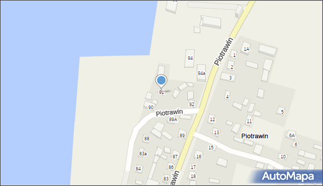 Piotrawin, Piotrawin, 91, mapa Piotrawin