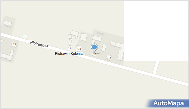 Piotrawin-Kolonia, Piotrawin-Kolonia, 16, mapa Piotrawin-Kolonia