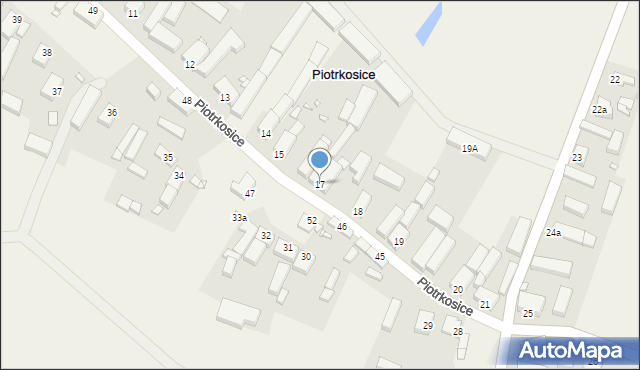 Piotrkosice, Piotrkosice, 17, mapa Piotrkosice