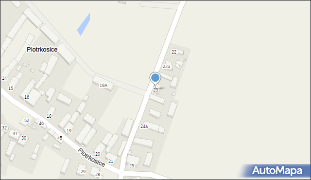 Piotrkosice, Piotrkosice, 23, mapa Piotrkosice