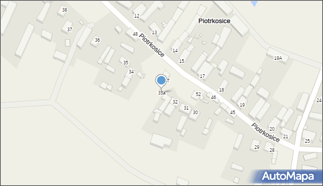 Piotrkosice, Piotrkosice, 33a, mapa Piotrkosice