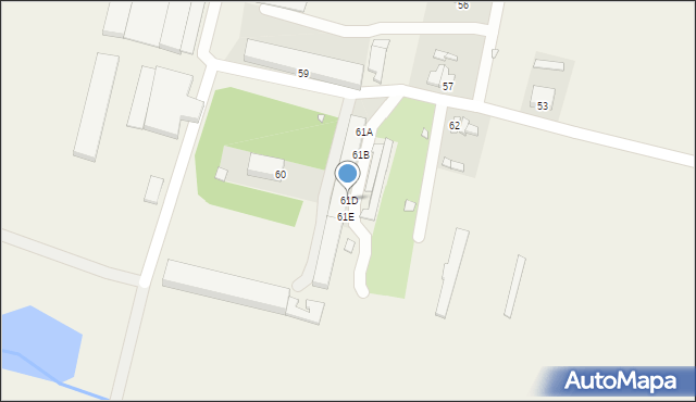 Piotrkosice, Piotrkosice, 61D, mapa Piotrkosice