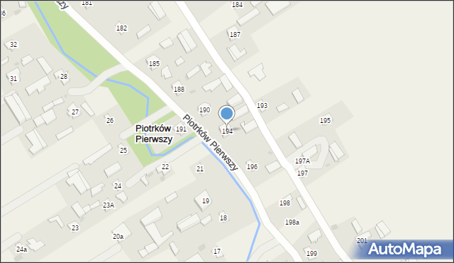 Piotrków Pierwszy, Piotrków Pierwszy, 194, mapa Piotrków Pierwszy