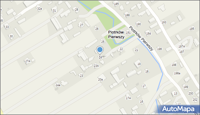 Piotrków Pierwszy, Piotrków Pierwszy, 24, mapa Piotrków Pierwszy