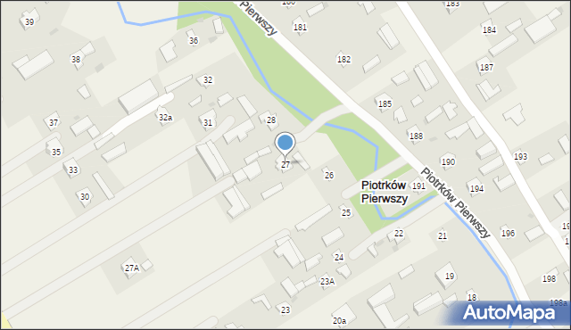 Piotrków Pierwszy, Piotrków Pierwszy, 27, mapa Piotrków Pierwszy