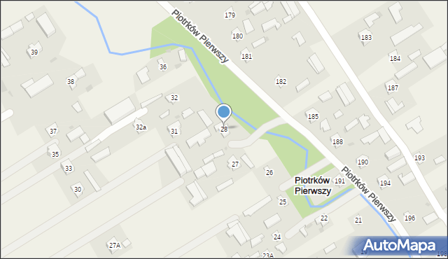 Piotrków Pierwszy, Piotrków Pierwszy, 28, mapa Piotrków Pierwszy