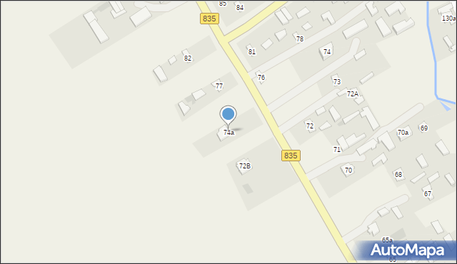 Piotrków Pierwszy, Piotrków Pierwszy, 74a, mapa Piotrków Pierwszy