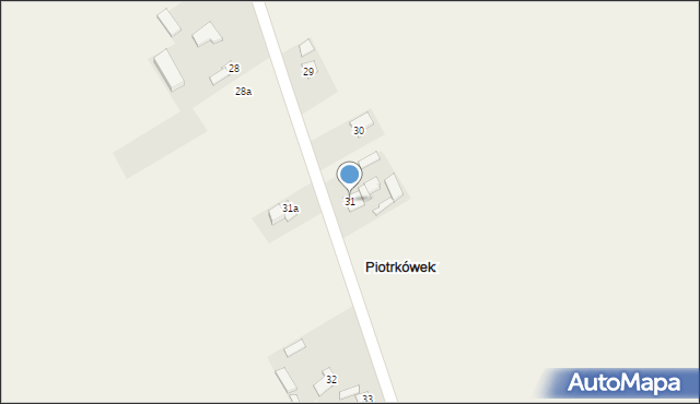 Piotrkówek, Piotrkówek, 31, mapa Piotrkówek