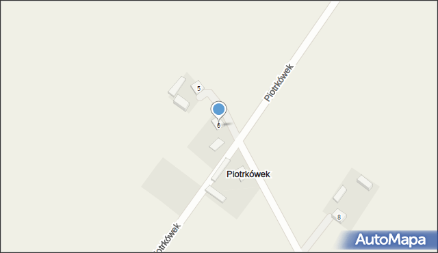 Piotrkówek, Piotrkówek, 6, mapa Piotrkówek