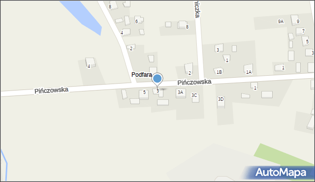 Piotrkowice, Pińczowska, 3, mapa Piotrkowice