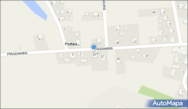 Piotrkowice, Pińczowska, 3A, mapa Piotrkowice