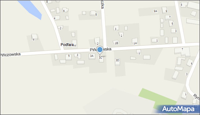 Piotrkowice, Pińczowska, 3C, mapa Piotrkowice