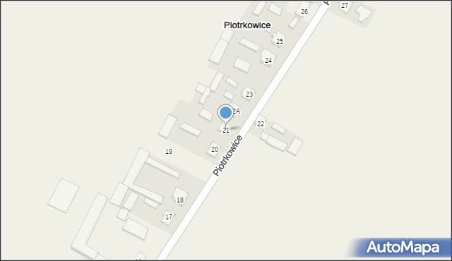 Piotrkowice, Piotrkowice, 21, mapa Piotrkowice