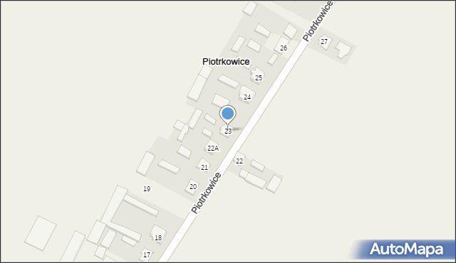 Piotrkowice, Piotrkowice, 23, mapa Piotrkowice