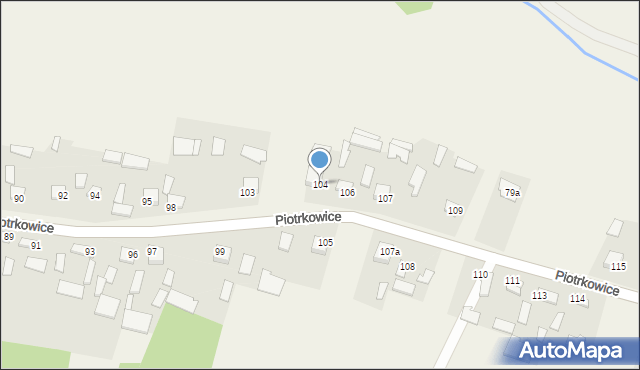 Piotrkowice, Piotrkowice, 104, mapa Piotrkowice