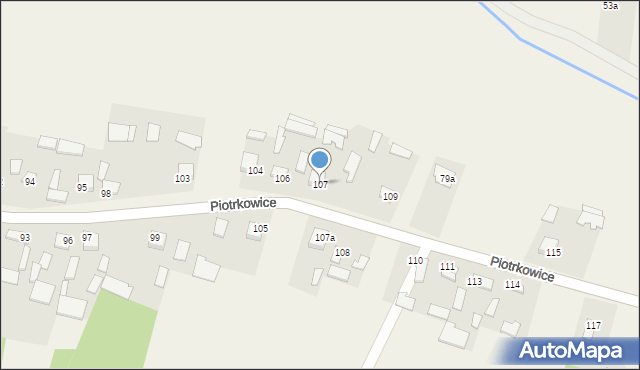 Piotrkowice, Piotrkowice, 107, mapa Piotrkowice