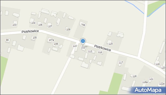 Piotrkowice, Piotrkowice, 111, mapa Piotrkowice