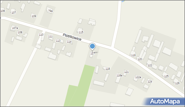 Piotrkowice, Piotrkowice, 117, mapa Piotrkowice