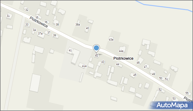 Piotrkowice, Piotrkowice, 42, mapa Piotrkowice