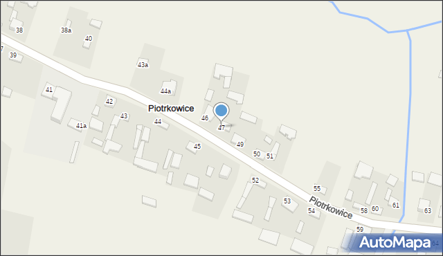 Piotrkowice, Piotrkowice, 47, mapa Piotrkowice