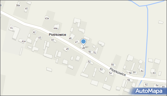 Piotrkowice, Piotrkowice, 49, mapa Piotrkowice