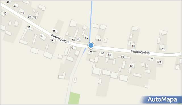 Piotrkowice, Piotrkowice, 62, mapa Piotrkowice