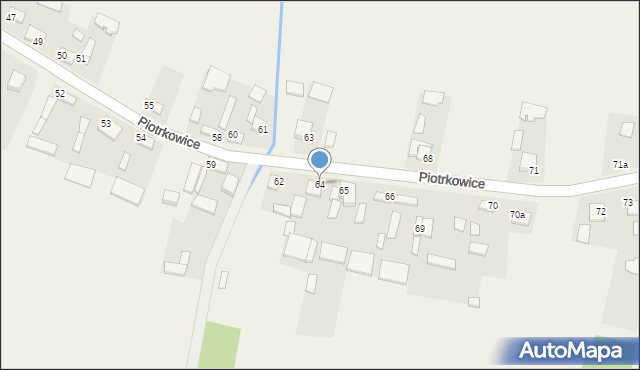 Piotrkowice, Piotrkowice, 64, mapa Piotrkowice